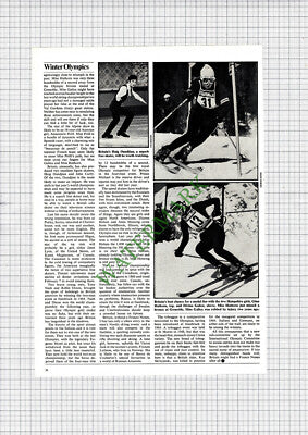 Olympic Skiing Annemarie Proll Austria Gina Hathorn Divina Galica - 1972 Article