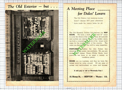 J J Waterfall Sheep Street Skipton Advert - 1946 2-Part Cutting
