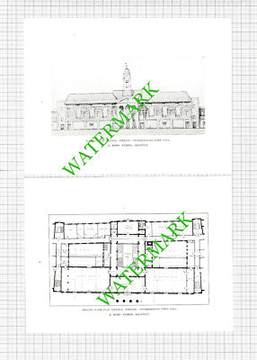 Peterborough Town Hall E Berry Weather Architect - 1929 Book Prints