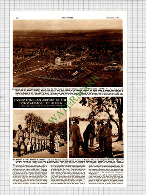 Livingstone Airport Lord Pakenham -1950 Cutting - See Condition
