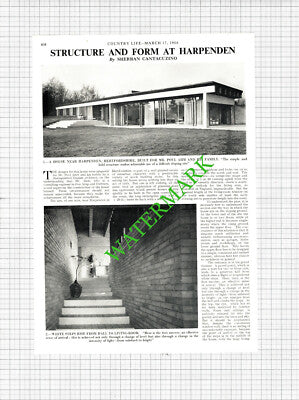Mr Povl Ahm Harpenden Hertfordshire Ove Arup & Partners - 1966 Article