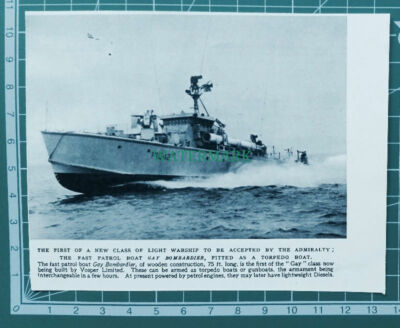 C4419) Torpedo Boat GAY BOMBARDIER Vosper Ltd 1953 Clip