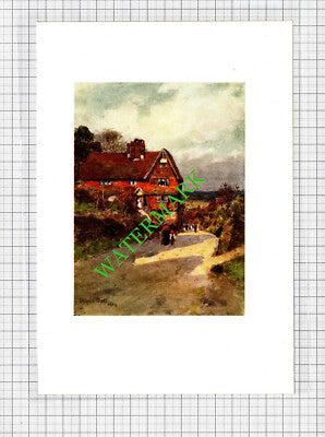 Cottages At Mayfield Sussex - c.1913 Small Print