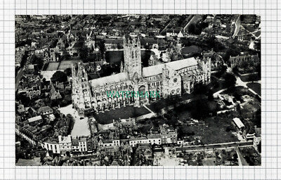C5540) Canterbury Cathedral / City Arms Pub - 1950s Dbl/Sided Print / Cutting