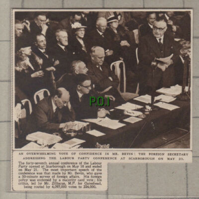 C1585) Mr Bevin Labour Party Conference Scarborough - 1948 Clip