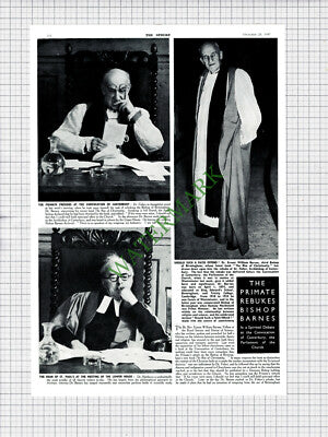 Dr Ernest William Barnes Bishop Of Birmingham Dr Fisher Archbishop - 1947