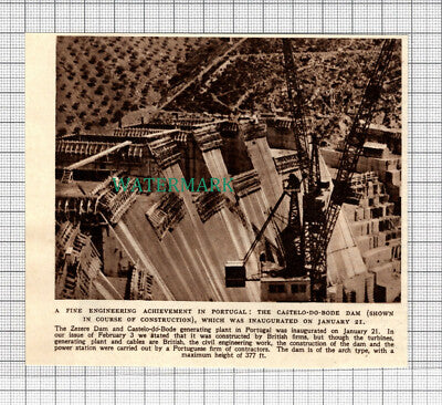 C2942) The Castelo Do Bode Dam Portugal Inaugurated - 1951 Clip