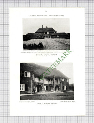 8932) Monkton Singleton Sussex W James Lutyens / Godalming Surrey - c.1906