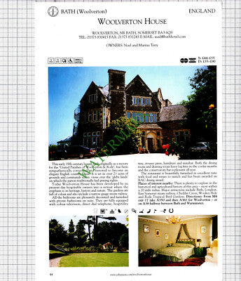 Woolverton House Bath Noel Terry / Widbrook Grange Bradford On Avon  - 2001