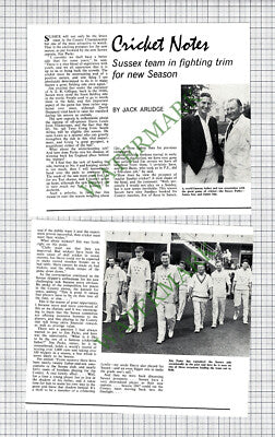 9375) Sussex Cricket Jim Parks - 1967 2-Part Cutting