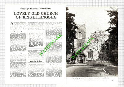 All Saints Church Brightlingsea Essex  - 1971 Article