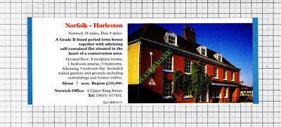 Harleston Norfolk House Sale Advert - 1991 Cutting