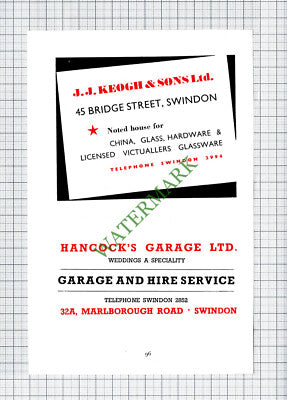 Swindon Transport Co Ltd Drove Road / JJ Keogh / Hancock's Garage   1951 Cutting