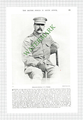 Brigadier Gen T C Porter  / 3rd South Wales Borderers Lt Col Healey- c.1900