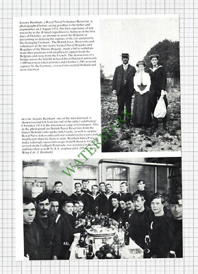 Jeremy Bentham Royal Naval Volunteer World War One WW1 Groningen  - Cutting