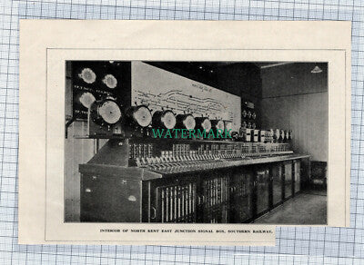 C4621) North Kent East Junction Signal Box Southern Railway - 1930 Clip