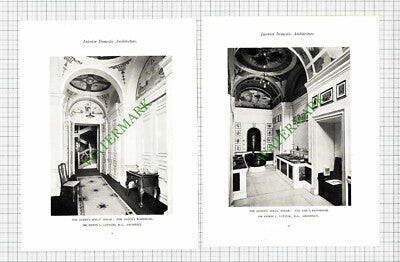The Queen's Dolls House Sir Edwin L Lutyens - 1925 Prints (4 Sides)