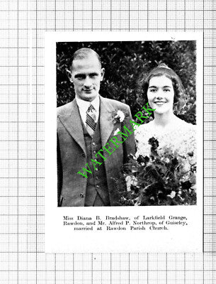 Diana Bradshaw Rawdon Alfred Northrop Guiseley / Ruby Wheatley - 1938 Cutting
