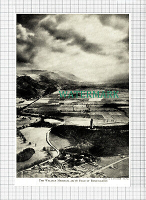 C5654) Wallace Memoria Field Of Bannockburn Capt A G Buckham - 1940s Cutting