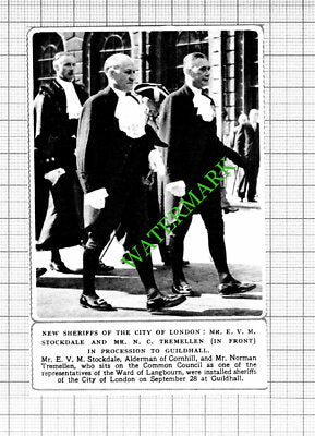 Mr EVM Stockdale Alderman of Cornhill Norman Tremellen  -  1953 Small Cutting