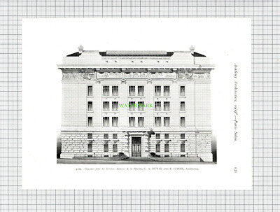 6677) Pavillon d'Anne de Bretagne Blois / Services Annexes de Marine  - 1909