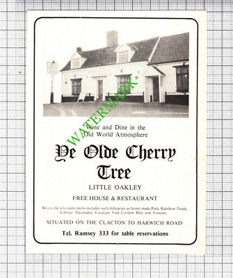 Ye Olde Cherry Tree Restaurant Small Advert - 1976 Cutting