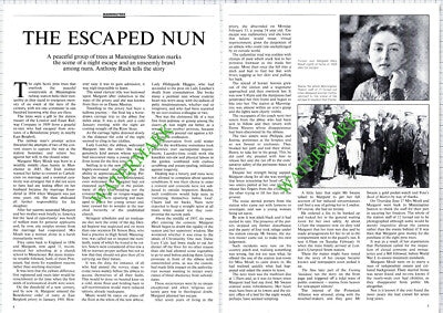 Manningtree Essex Railway  Margaret Moult East Bergholt Priory Nun -1992 Article