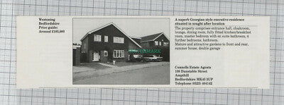 C7732) Westoning Bedfordshire /  Kintbury Berkshire - 1989 House Advert