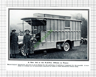 RAMC Royal Army Medical Corps Bacteriological Laboratory WW1 - 1915 Cutting