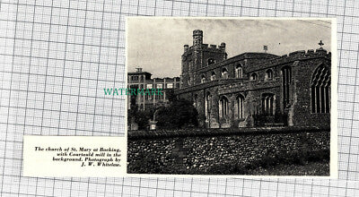 C1015) Church of St Mary At Bocking Courtauld Mill - 1966 Cutting