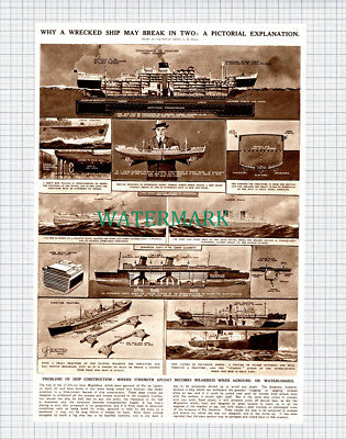 (X165) Why A Wrecked Ship May Break In Two Ship Wrecks - 1949 Clip