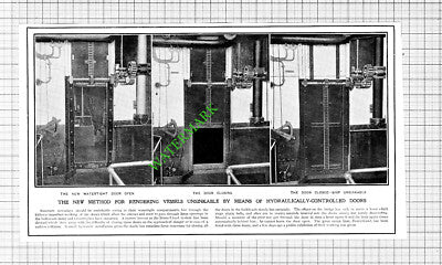 Stone-Lloyd System Hydraulically Controlled Doors  - 1903 Cutting