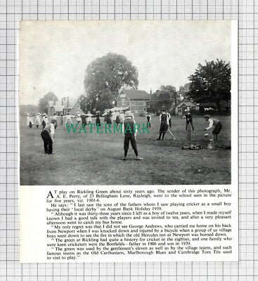 C2923) Rickling Green Mr A E Perry Rayleigh Essex - 1962 Cutting