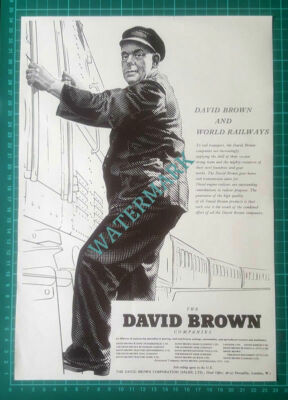 X837) The David Brown Companies Advert Railways - 1955 Clip