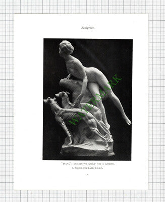 Diana Sculpture S Nicholson Babb -  1925 Book Print
