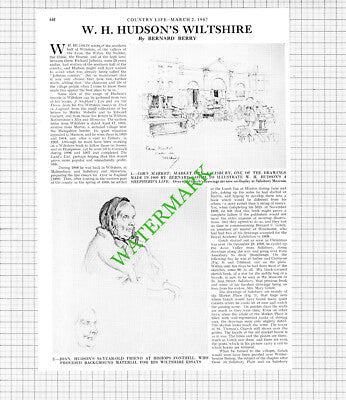 W H Hudson Bernard C Gotch Wiltshire Bishops Fonthill - 1967 Article