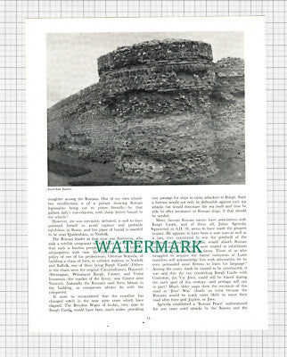 X1104) Burgh Castle Suffolk J Kenneth White - 1974 Article