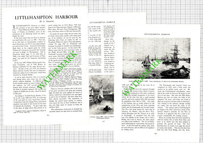 Littlehampton Harbour Sussex - 1953 Article