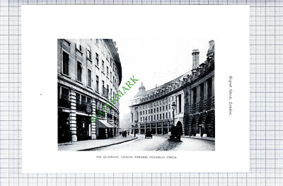 The Quadrant Regent Street London  - c.1928 Book Print