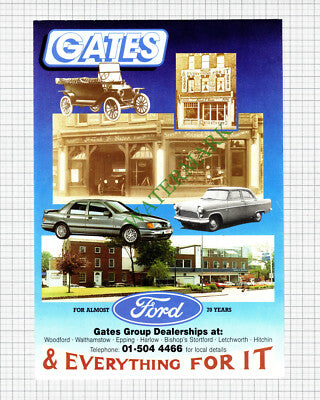 Gates Ford Car Dealership Essex Frank G Gates - 1988 Cutting
