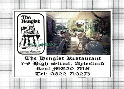 C3979) The Hengist Restaurant Aylesford Kent - SMALL 1991 Magazine Advert