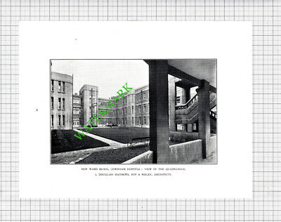 Lewisham Hospital Douglass Mathews - 1929 Book Prints x 2