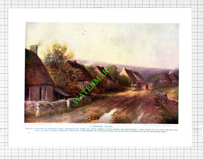 Tipperary Ireland Village J W Gozzard - 1920's Print