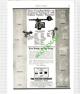 Fulton Company Knoxville / Auditorium Hotel Chicago Yeomans Brothers Advert 1926