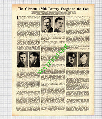 155th Field Battery WW2 Tunisia Ronald Gosling Coote Raworth Bryce  1943 Cutting