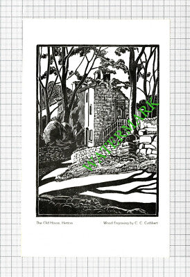 The Old House Hetton Yorkshire  C C Cuthbert   - 1941 Cutting