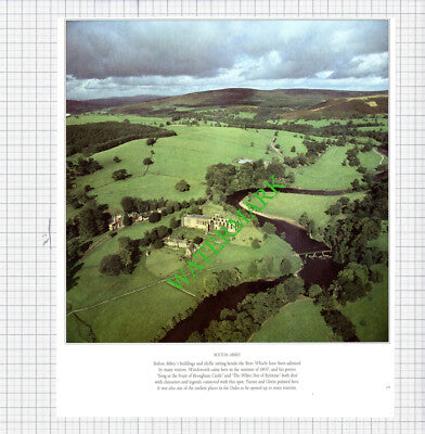 Bolton Abbey Yorkshire - 1980s Cutting / Print