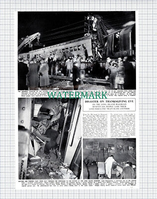 Long Island Railroad Disaster Train Crash New York - 1950 News Clipping