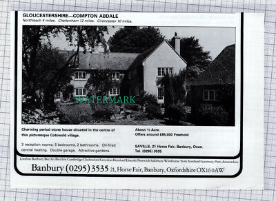 C7741) Compton Abdale Gloucestershire / Malmesbury  - 1980 House Advert
