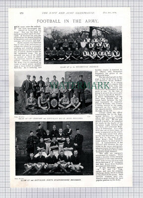 X1906) 2nd Battalion Royal Irish Fusiliers North Staffordshire Regiment - 1898